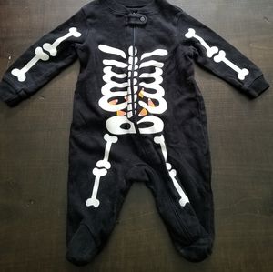 Faded Glory Skeleton Onesie, 0-3mos.